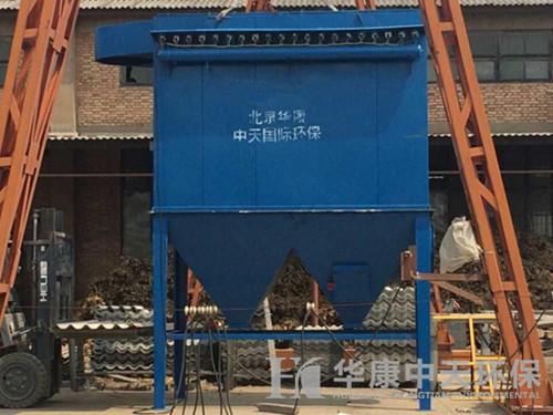 華康建材廠脈沖袋式除塵器現場